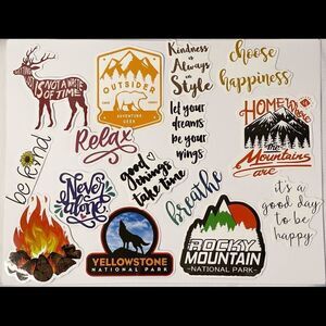 Adventure Stickers-Vinyl Waterproof 
